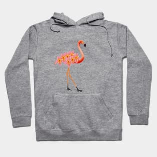 Flamingo Tropical Floral Hoodie